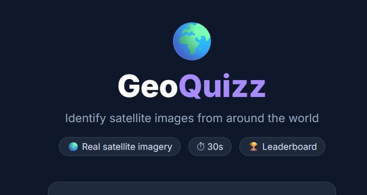 GeoQuizz quiz imagerie satellite